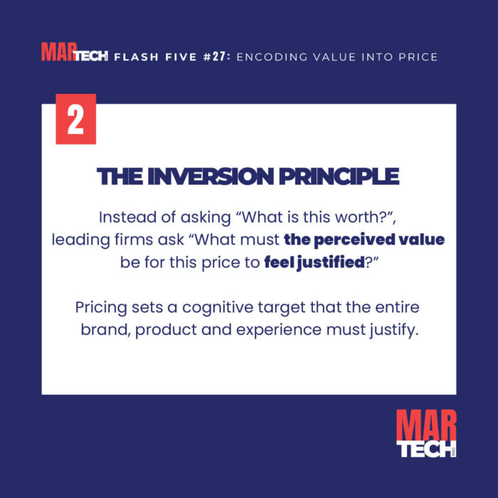 Flash Five guide on encoding value into pricing strategy in 5 flashcards