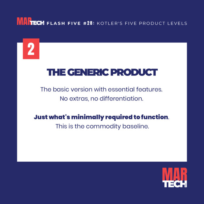Flash Five guide on understanding Philip Kotler's five product levels framework
