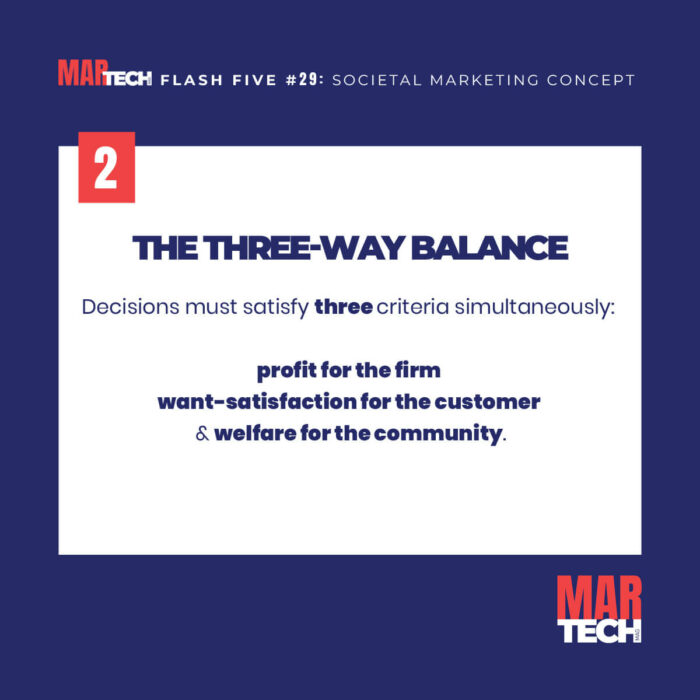 Flash Five guide on understanding the societal marketing concept and framework