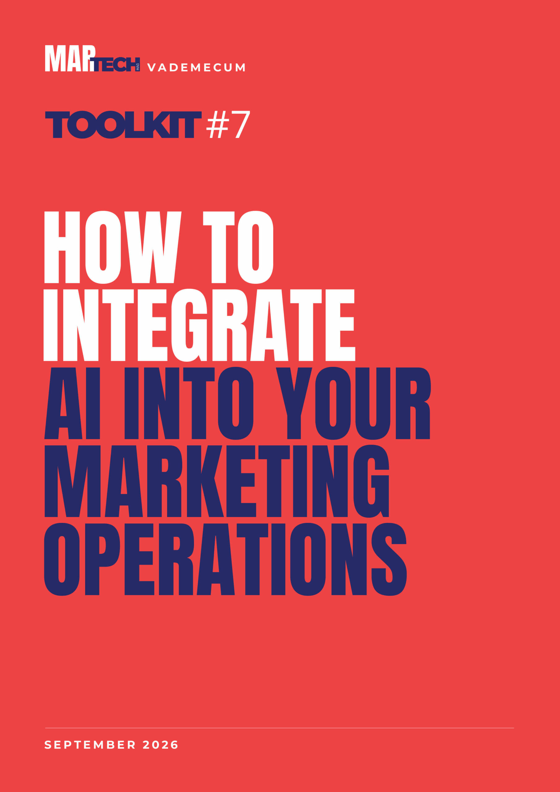 Step-by-step toolkit guide on how to integrate AI into marketing operations